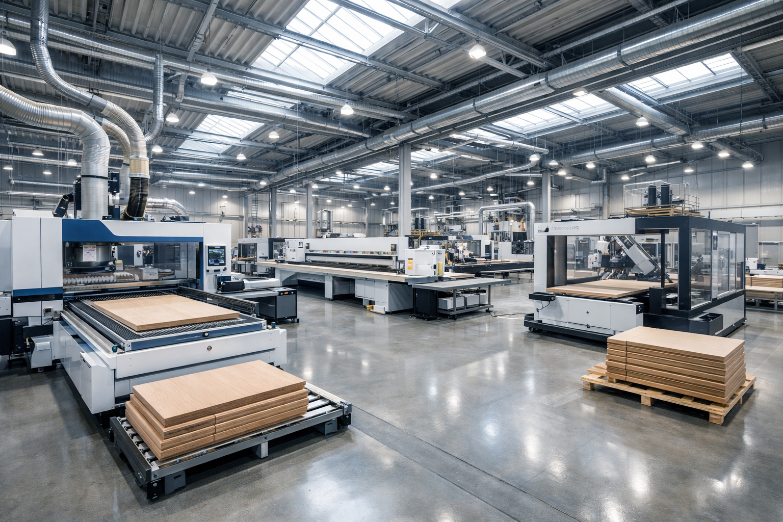 Modern Industrial Woodworking Machinery Factory